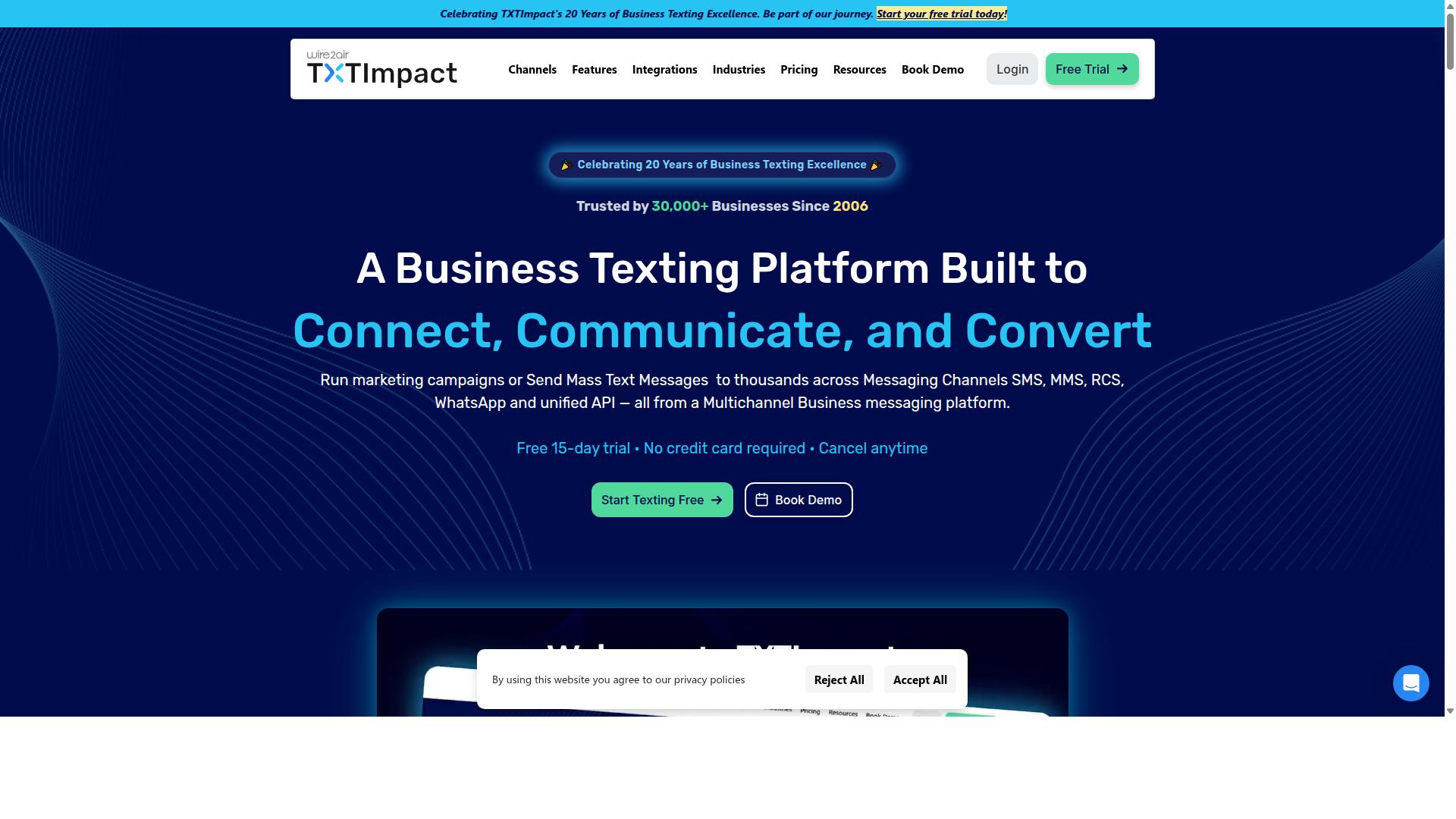 TXTImpact website
